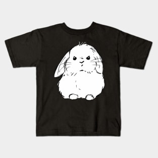 Art theft is poop mad bunny Kids T-Shirt